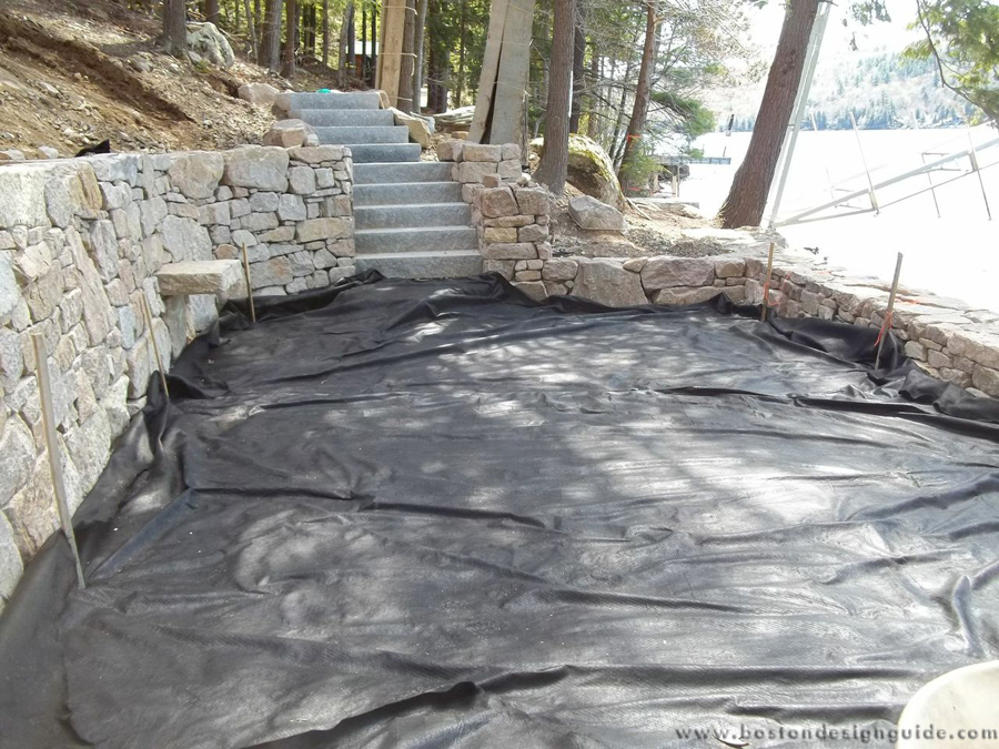 Construction of perched beach