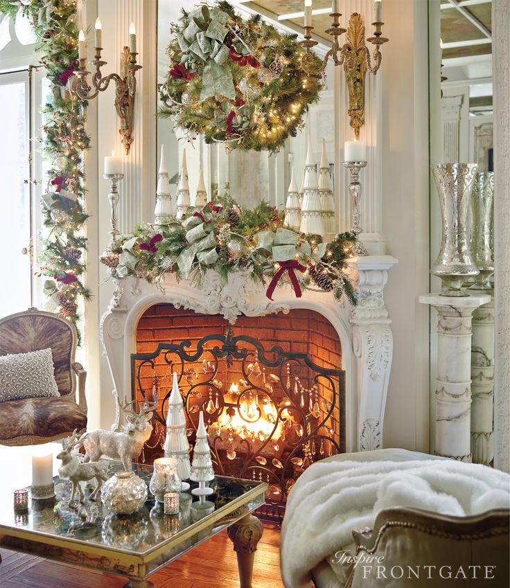7 Ways to Decorate Holiday Mantles | Boston Design Guide