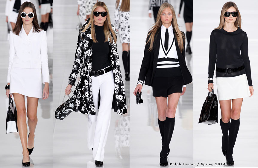High End Black and White Fashion Trends 2014
