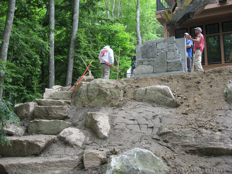 Construction of new staircase