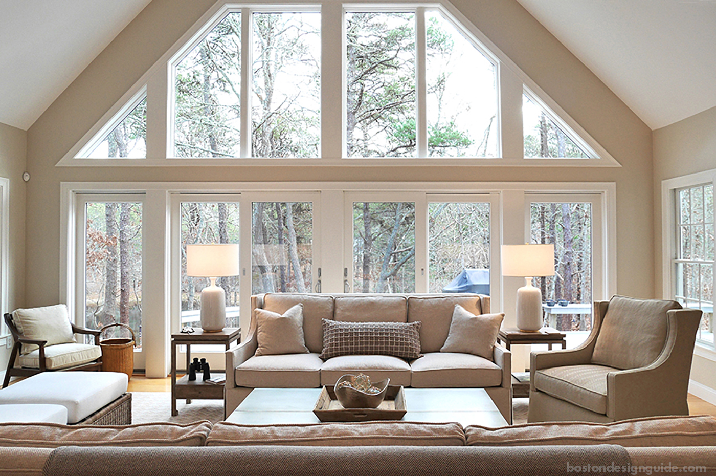 large living room double windows