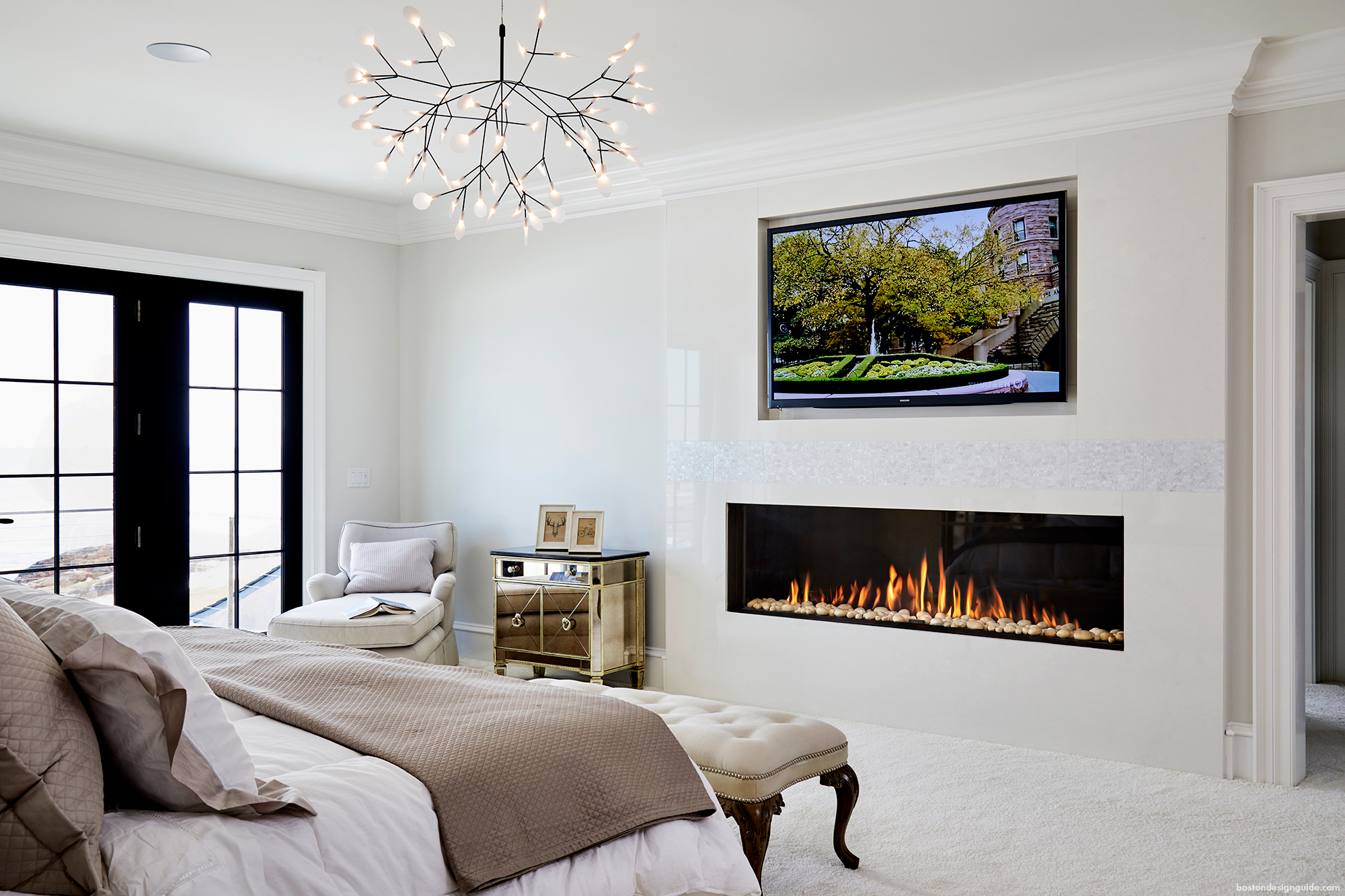 Heat Up Your Interiors with a Contemporary  Fireplace  