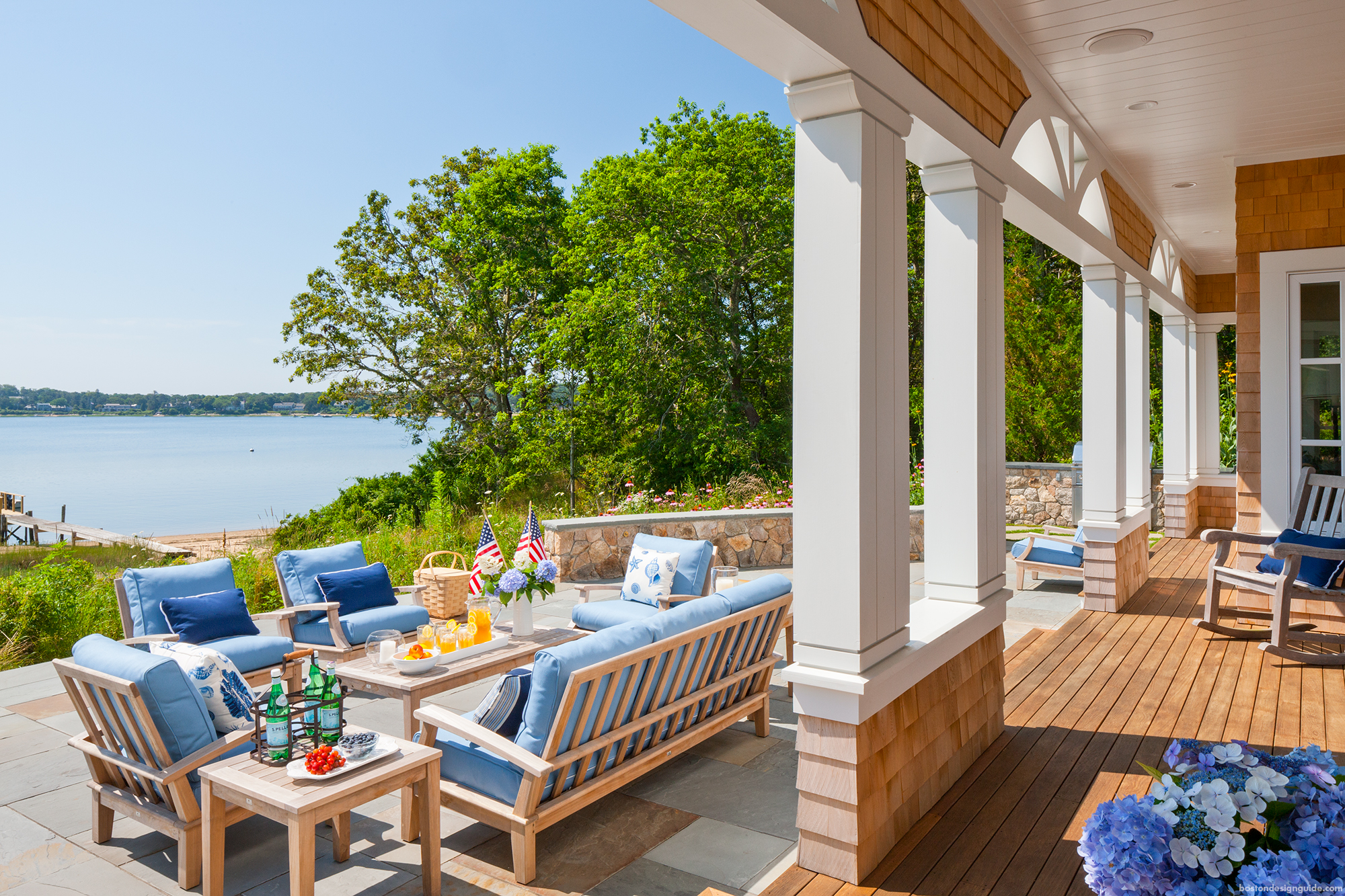 New England Waterfront Views and Landscape Design